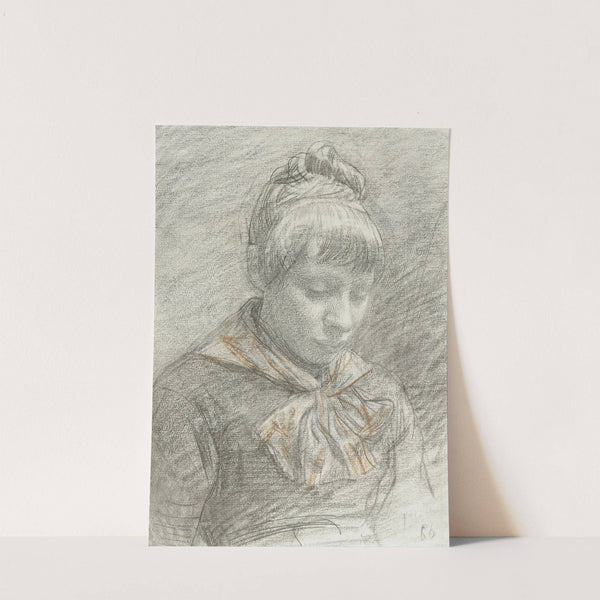 Portret van Wally Moes by Jan Veth