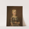 Portrett av kunstnerens kusine fru Caterine Kamstrup (12 år) by Amaldus Nielsen