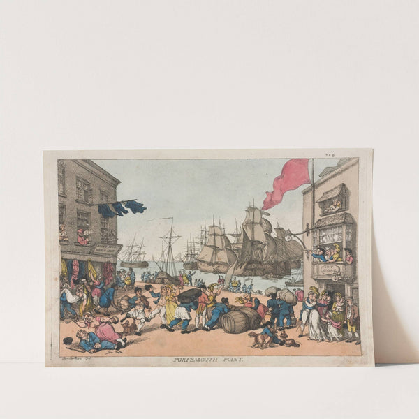 Portsmouth Point (1814) by Thomas Rowlandson