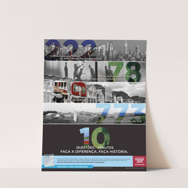 Portuguese Awareness Poster (2010) by Bureau of the Census