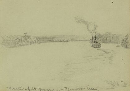Position of ft. Henry on Tennessee River