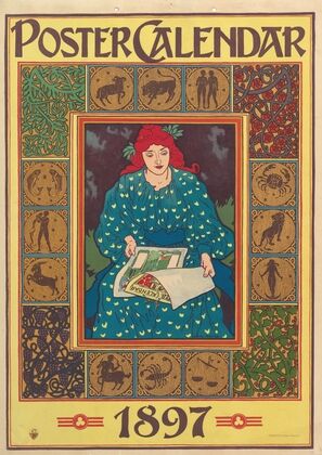Poster Calendar, 1897 (1896)