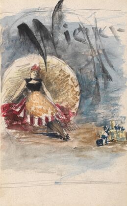 Poster design with a dancer (1887)