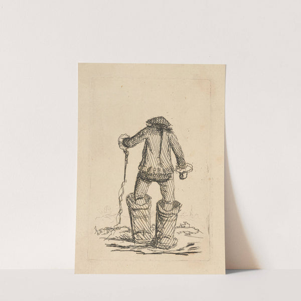 Postillon with back toward viewer by Henry William Bunbury