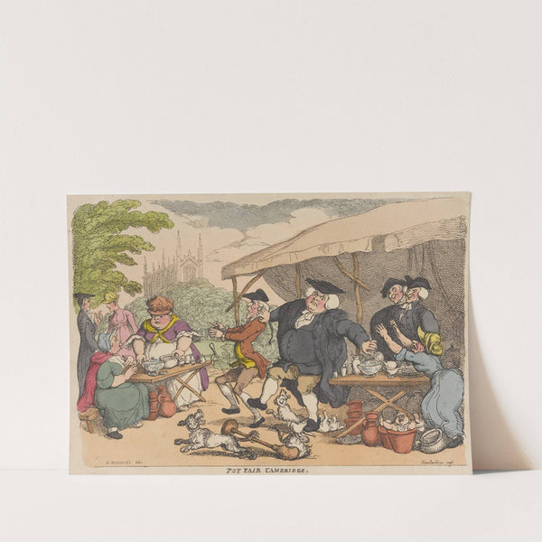 Pot Fair Cambridge (1777) by Thomas Rowlandson