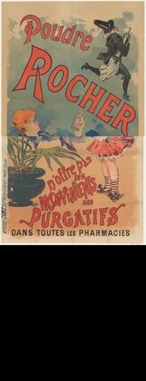 Poudre Rocher. le meilleur des laxatifs. N’offre pas les inconvénients des purgatifs (1891)