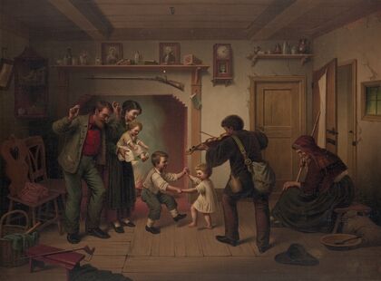 Power of music after A. Dircks (1872)