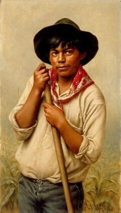 Powley; Young Man Hoeing Corn