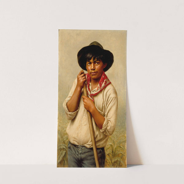 Powley; Young Man Hoeing Corn by Grace Carpenter Hudson