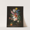Prächtiges Blumenstillleben mit Insekten by Theodor Mattenheimer