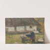 Práčka pred stromom (1910–1915) by Ľudovít Čordák