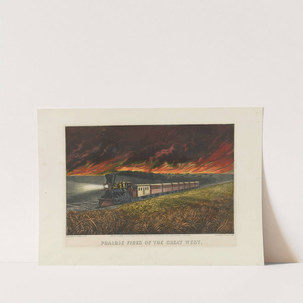 Prairie fires of the great west (1872) by Currier & Ives.