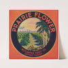 Prairie Flower Brand Fruit Label (1930-1950)