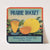 Prairie Rocket Citrus Label (1930-1950)