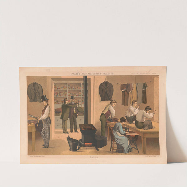 Prang’s aids for object teaching–Tailor (1874) by Louis Prang & Co.