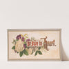 Prang’s floral mottoes, no. 20. Be pure in heart (1874) by Louis Prang & Co.