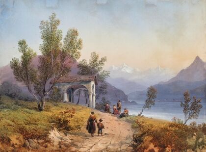 Prayer on the Shore of Lake Maggiore (1849)