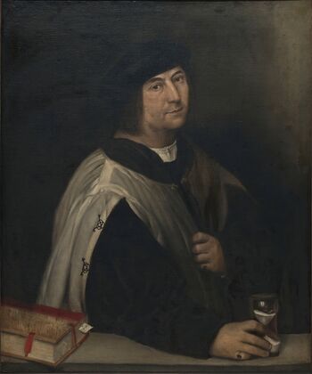 Prelate With An Hourglass