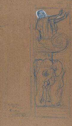 Preliminary Design for the Playbill to ‘Le Chariot de Terre Cuite’