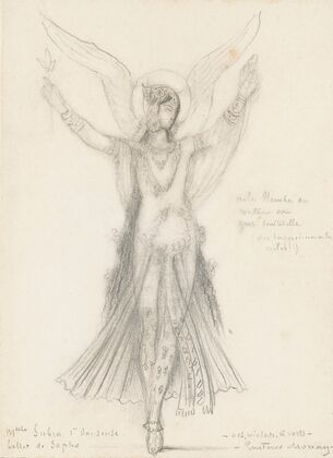 Première Danseuse. Mademoiselle Subra. Ballet De Sapho
