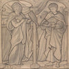 Preparatory Design for a Stained Glass Window, Virgil and Horace