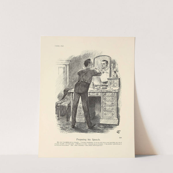 Preparing his Speech by Sir John Tenniel