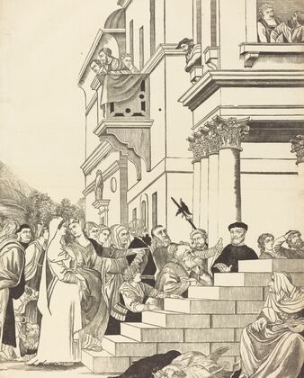 Presentation of the Virgin in the Temple (center plate)