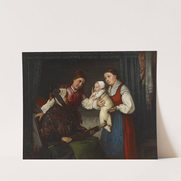 Presenting The Baby (1875) by Adolf Von Becker
