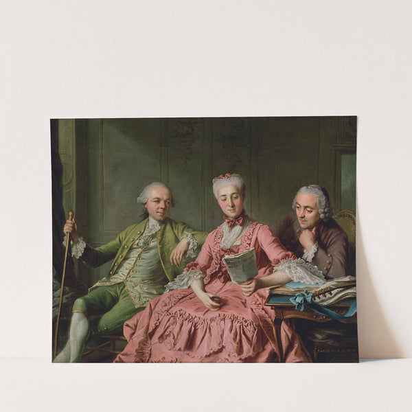 Presumed Portrait of the Duc de Choiseul and Two Companions by Jacques Wilbaut