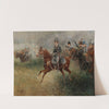 Prince Józef Poniatowski leading the army near Leipzig by Jan Chełmiński