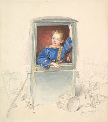 Prince Paul Clemens von Metternich as a Child, Surrounded by Toys — size preview