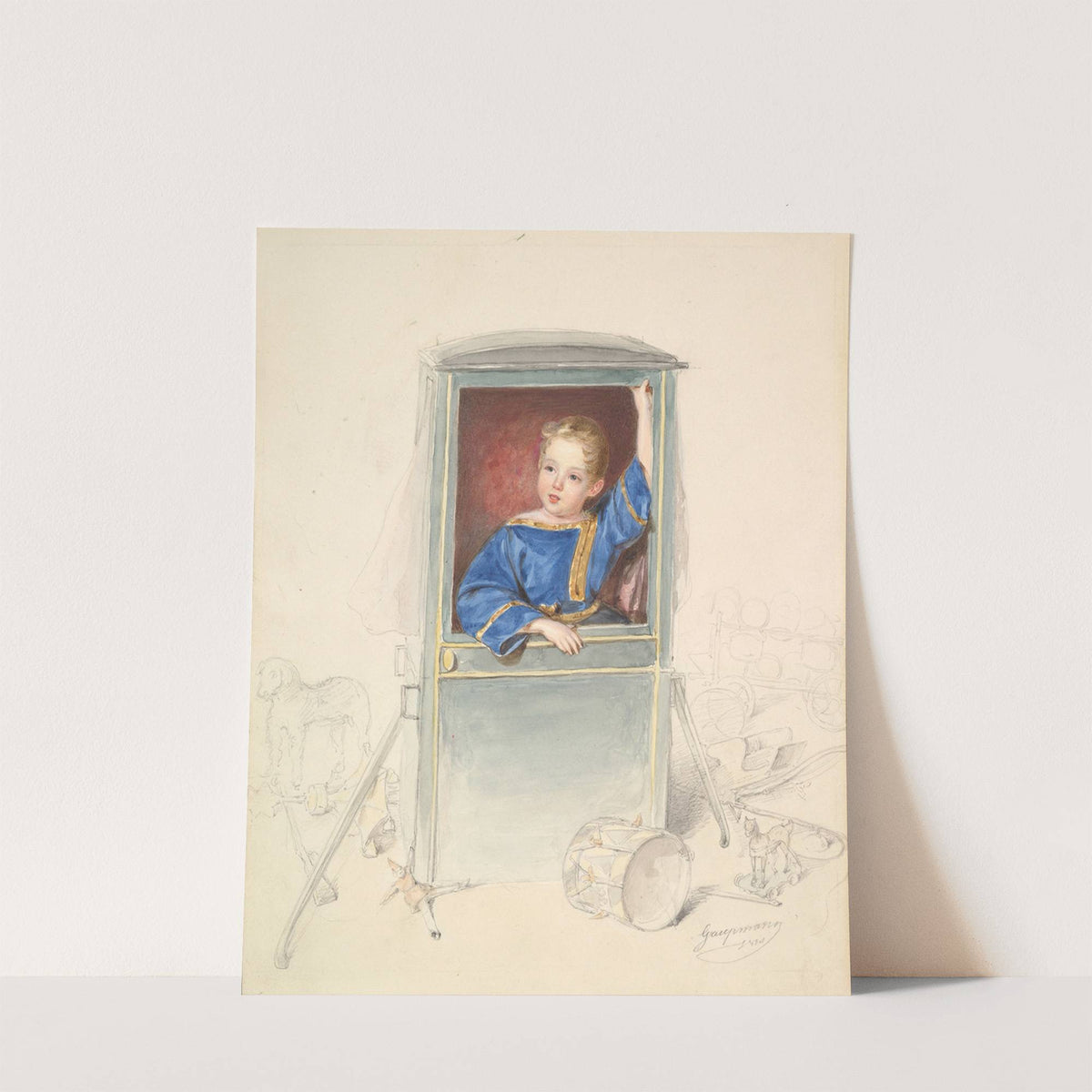 Prince Paul Clemens von Metternich as a Child, Surrounded by Toys by Rudolf Gaupmann