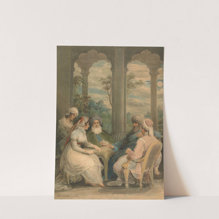 Prince Rasselas and His Sister Conversing in Their Summer Palace on the Banks of the Nile by Samuel Shelley