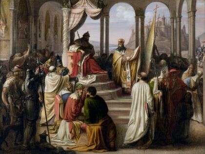 Prince Vladimir Chooses A Religion In 988.(A Religious Dispute In The Russian Court)