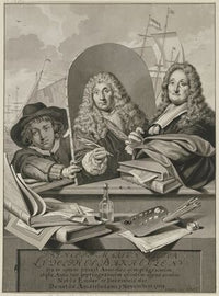 Princeps Marium Pictor Ludolphus Bakhuisen ita seipsum pinxit