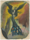Princess Abducted by a Monster with a Peacock Tail