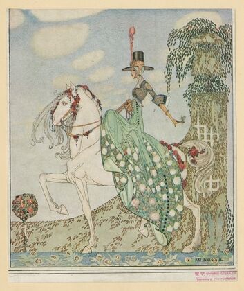 Princess Minon-Minette rides out into the world to find Prince Souci.