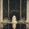 Princess Tuvstarr Gazing Down Into The Dark Waters Of The Forest Tarn