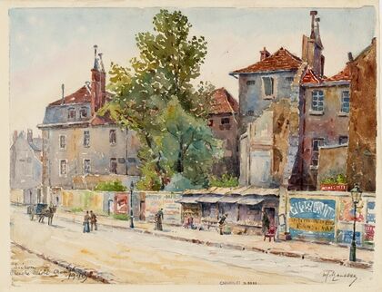 Prison du Cherche-Midi, rue du Cherche-Midi, au coin du boulevard Raspail (1909) — size preview