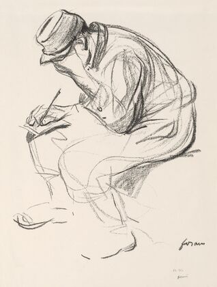 Prisoner of War Writing a Letter
