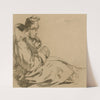 Private Green; Sketch for ‘Soldiers at the Front, Resting’ (circa 1917) by William Orpen