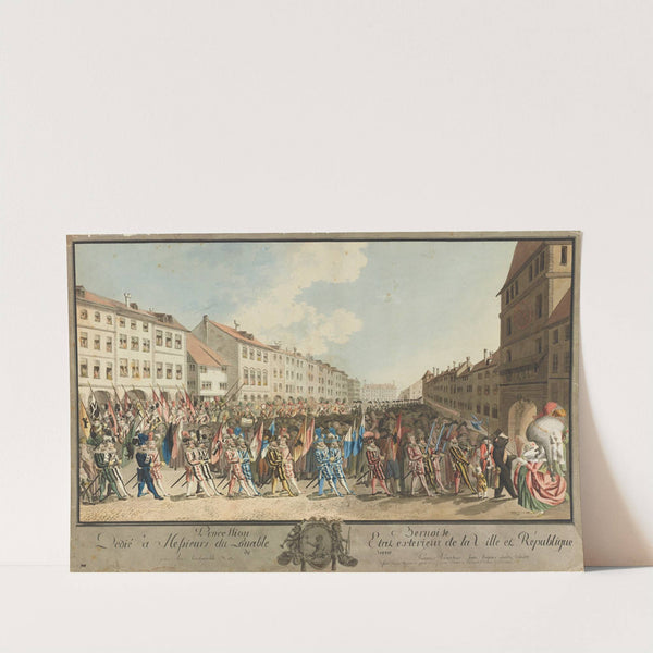 Procession Bernoise Dedié à Messieurs du Louable Etat exterieur de la Ville et République de Berne by Johann Jakob Lutz