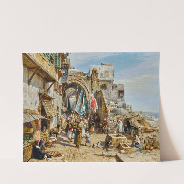 Procession In Jaffa by Gustav Bauernfeind