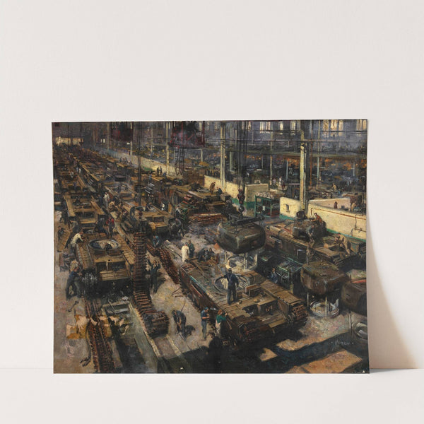 Production of tanks by Terence Cuneo