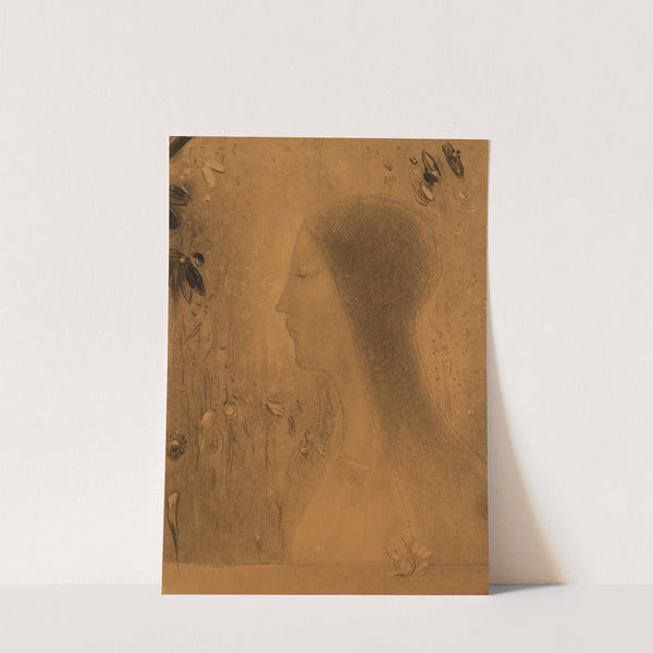 Profil de femme by Odilon Redon