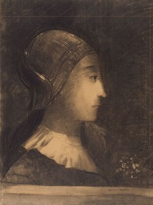 Profil de femme à droite