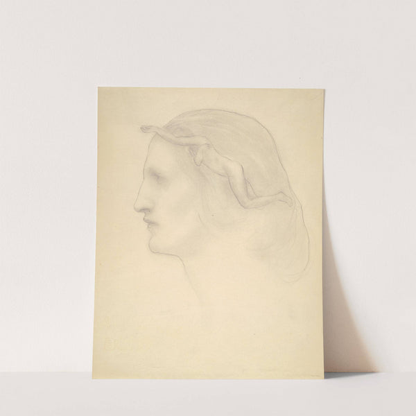 Profile and Superimposed Figure (early 20th century) by Kahlil Gibran