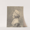 Profile of a Lady in a Bonnet by Augustin de Saint-Aubin