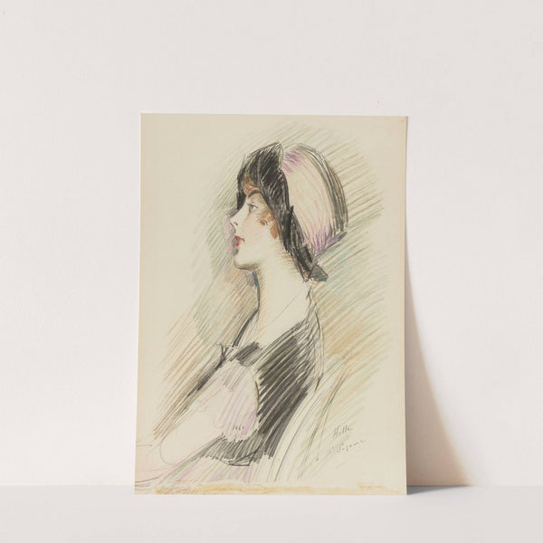 Profile Of A Young Lady by Paul César Helleu