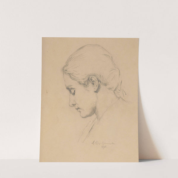 Profile of a Young Woman (1895) by Maria Klass-Kazanowska